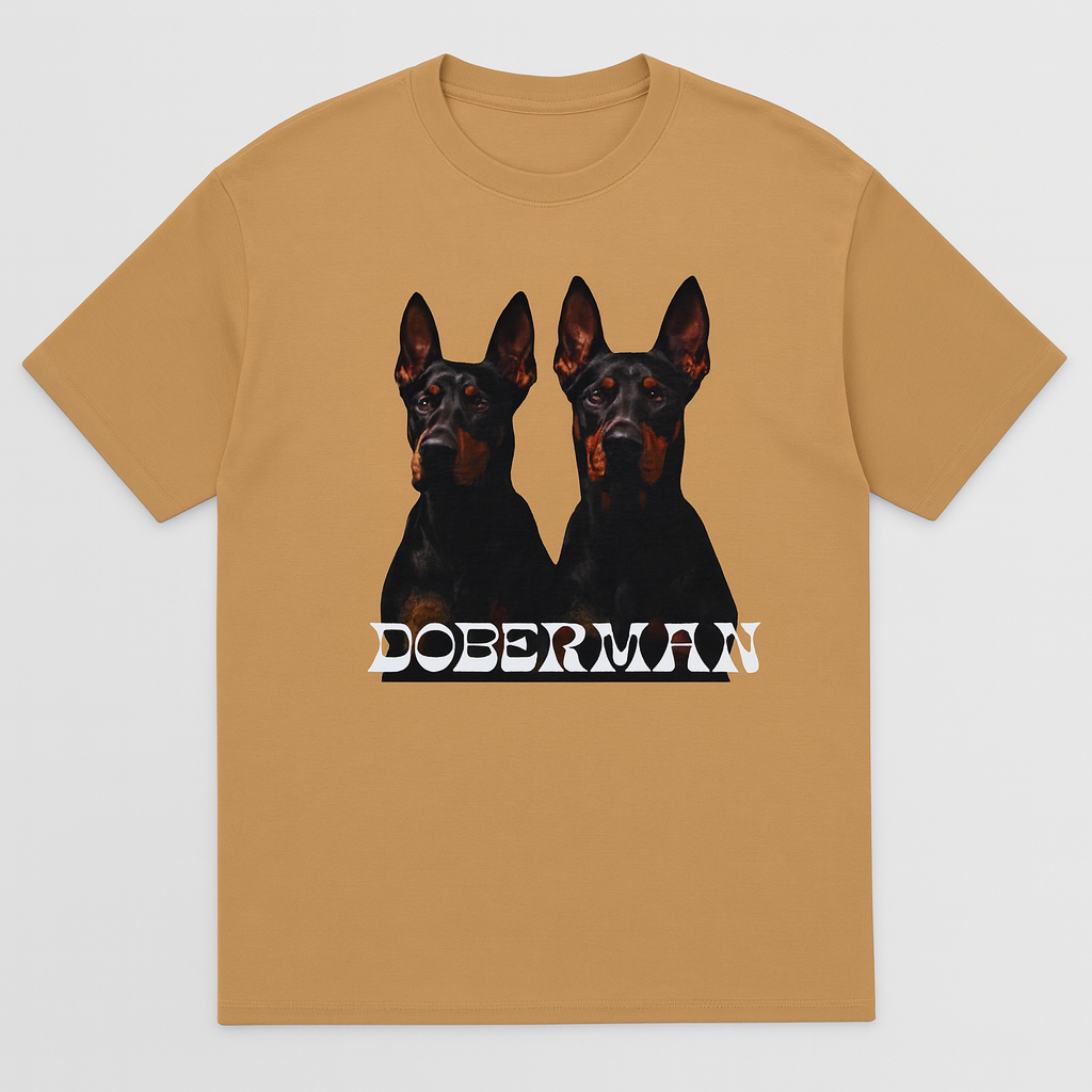Doberman Oversized Graphic Tee – Boxy Heavyweight Fit