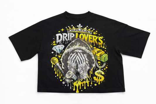 Drip Lover’s – Golden Crown CROPPED TEE