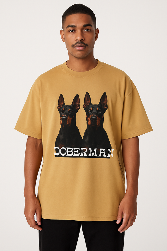 Doberman Oversized Graphic Tee – Boxy Heavyweight Fit