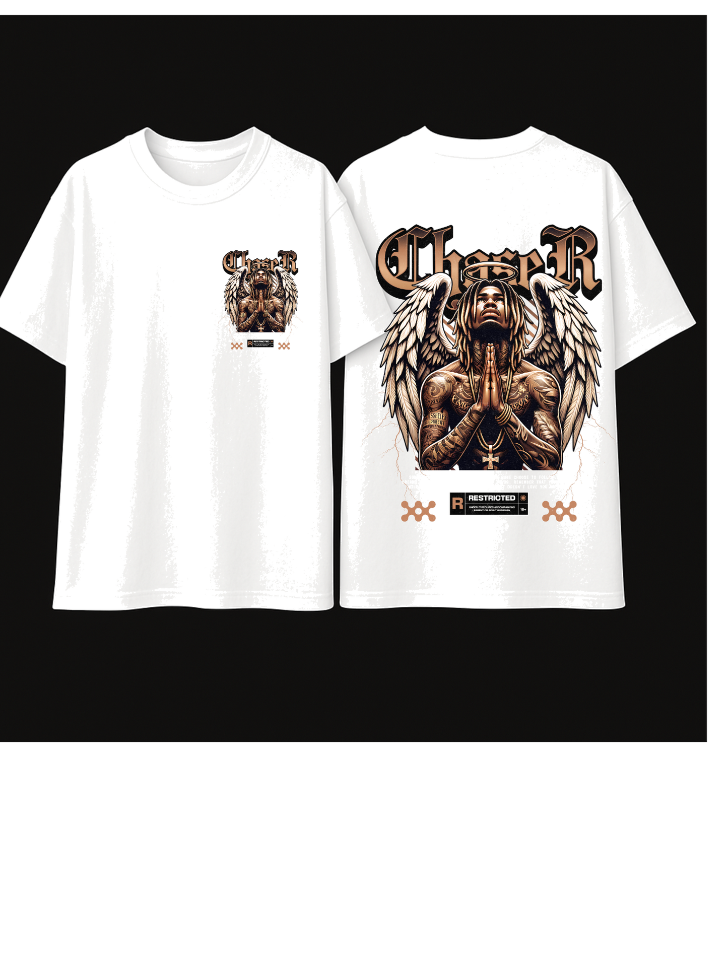 Oversized “ChaseR Angel” Graphic T-Shirt